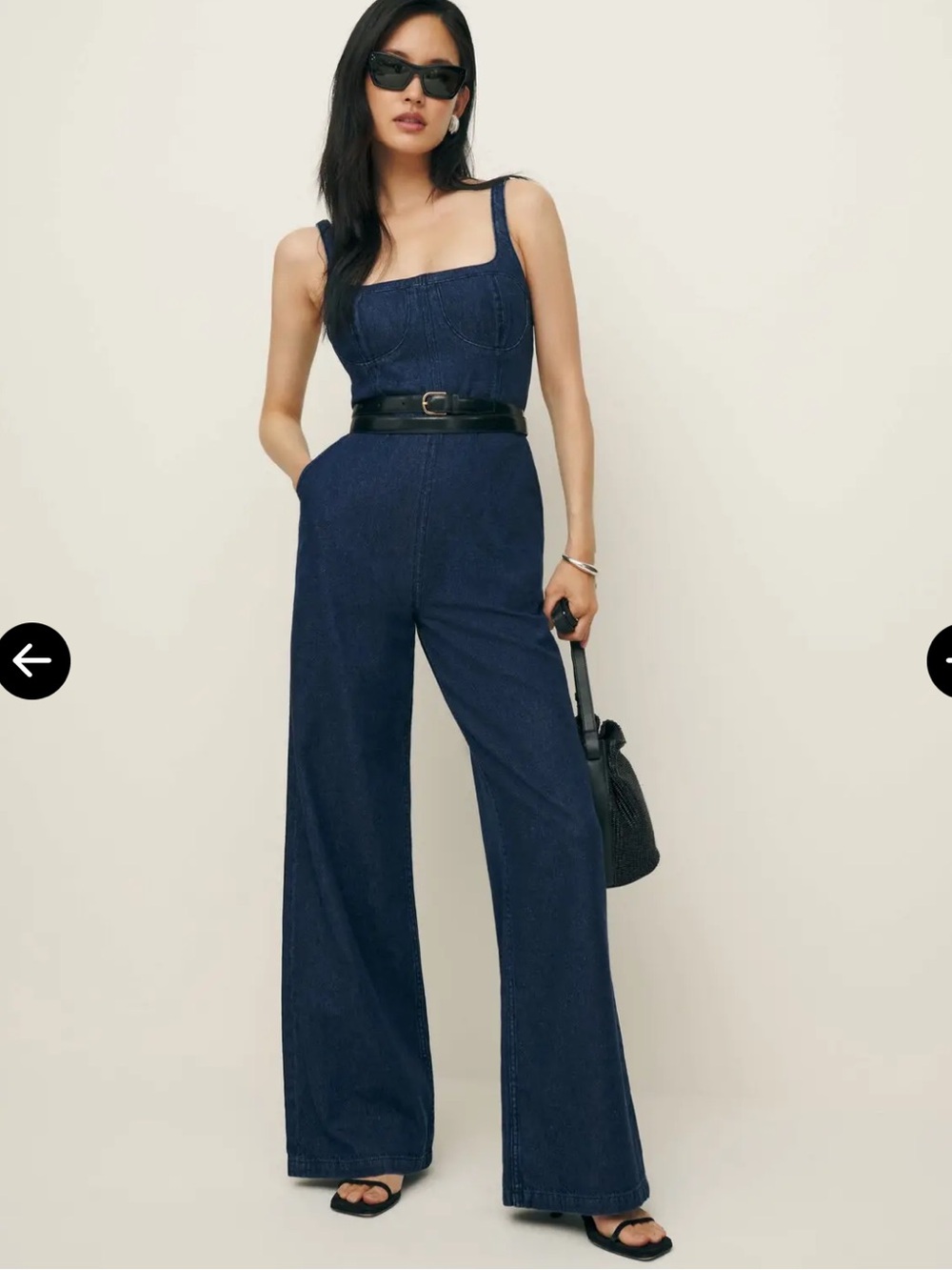 Reformation-Melody Denim Jumpsuit